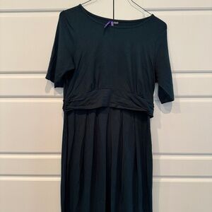 Emerald Green Seraphine Maternity & Nursing Dress - Size 10